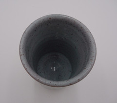 Annapolis Pottery Ceramic Glazed 5″ Tumbler Speckled Seafoam Blue