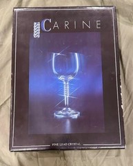 Vtg Bohemia 6 PC Set Crystal Wine Glasses 6.5″ Tall Holds 190 ml From CZ NIB