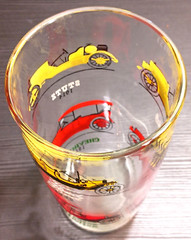 Vintage Hazel Atlas Antique Cars Cocktail Shaker 24oz Mixer No Lid Chevrolet