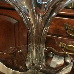Duncan Miller Monticello or Tiffin #320 Large 3 Piece Epergne Clear 14 1/2″ Tall