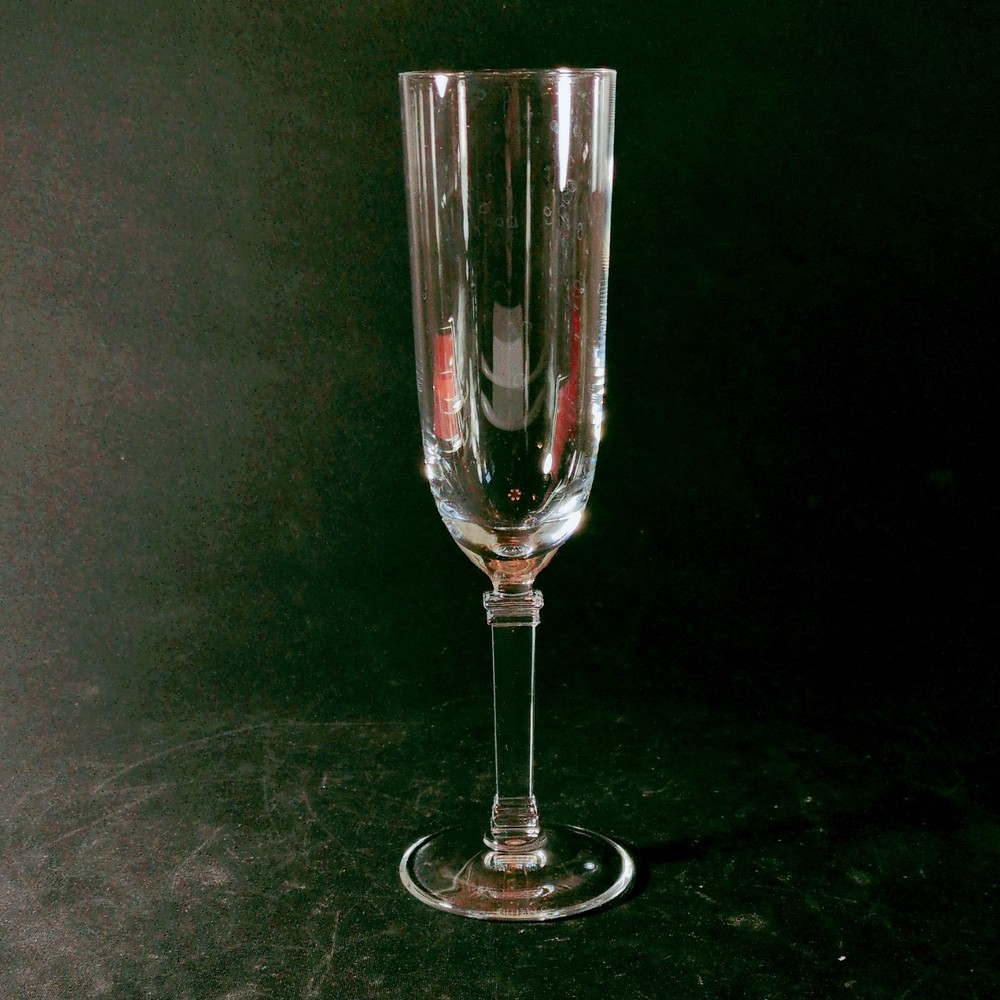 TIFFANY & CO HAMPTON CHAMPAGNE FLUTE, Lead Crystal, 7 oz, 9″, ITALY