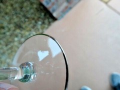 Glastonbury/Lotus Glass Clear Platinum Windsor Liquor Cocktail Stem 1125 EUC