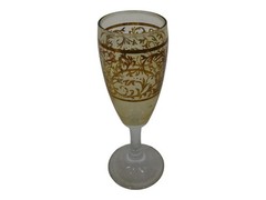Timon Gold Decorated Set 4 Vintage Italian 6″ Cordial Short Champagne Glasses