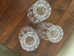 Set of 3 Lenox Crystal Shooting Star Double Old-Fashioned Glass 4.25”