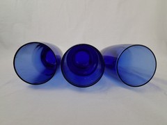 Luigi Bormioli Michelangelo Tumbler Cobalt Blue 14 oz Highball Glass Set Of 3