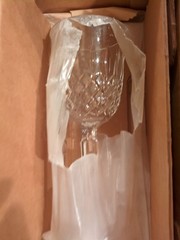 Mint Condition – Set Of 2 Waterford Kelsey 10 Oz Goblets- Shipping Box From Ire.