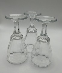 Optic Panel Cordial X3 Small Clear Glass Stemware Pedestal
