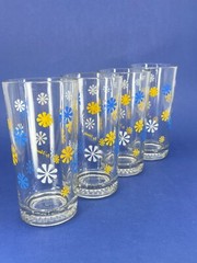 4 Vintage 5.5″ Vidosa Venezuela Water Glasses designed by Vondel Glasses Tumbler