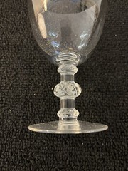 Red Wine Glasses Saint Hubert Model In Lalique Crystal
