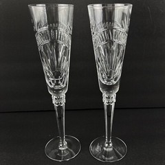 Lenox Millennium Edition Champagne Flutes Set 2 Dawn of Milllennia Wedding 10″
