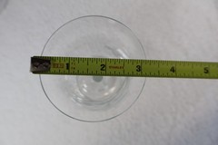 6 Vintage Etched Crystal Clear Industries Dahlia Blown Glass Wine Glasses MCM