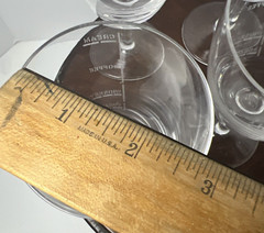 Set of 6 Irish Coffee Glasses Goblets Shamrock Clear Stemmed Recipe on Side
