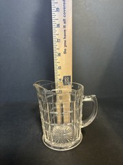 Depression Glass Circa 1930’s HAZEL ATLAS COLONIAL BLOCK Clear 8 oz CREAMER