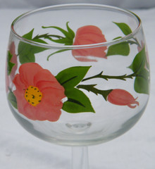 Franciscan Desert Rose glassware wine water champagne goblets 10 Pieces
