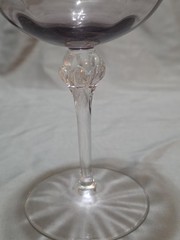 Set Of 2 Colony Glass «Bijoux» Amethyst Purple Balloon Crystal Wine Glasses