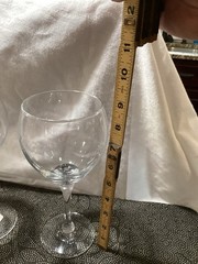 Large Libbey Wine Glass Set Of 4 Mint Condition 16 Oz And 9 In Barware