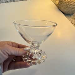 Set of 6, Anchor Hocking Berwick Boopie Champagne Sherbet Glasses Bubble 3.5”
