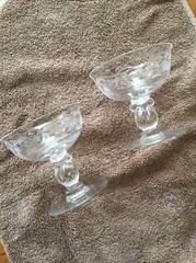 Heisey Moonglo Champagne/Tall Sherbets Set of 2