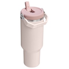 Stanley 40 oz Stainless Steel Ice Flow Flip Straw Tumbler Rose Quartz
