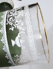 Jeanette Green Wedgwood Tumbler Jasperware Grecian Gold Trim Lot Of 4