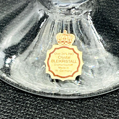 Fleurie Nachtmann Crystal Tulip Beer Glasses 6.75” W Germany Near MINT Set of 6
