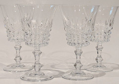 Cristal d’Arques Tuilleries Villandry Cordial Wine Glasses 5.25″T Vintage Set/4