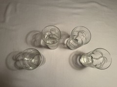 Set Of 4 Rolf Etched Palm Tree 14 Oz Glasses Cooler Highball/ Water /Ice Tea USA