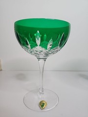 NEW Waterford Crystal (Set 2) Lismore Pops EMERALD Cocktail MARTINI Glasses NIB