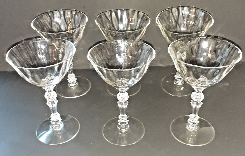 Fostoria Niagara Lot of 6 Liquor Cocktail Goblets 4 oz. 5″