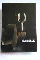 ISABELLE Bohemia Czech Lead Crystal Vintage Set of 6 Stemware Wine Glasses w/Box