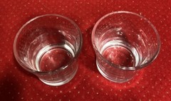 Replacement ￼Textured Dot Glass Rocks Glasses, Set of 2 Vintage 8 Oz