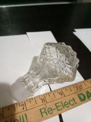 Stopper Replacement 3 1/2″ Heavy Cut Glass Decanter Pitcher