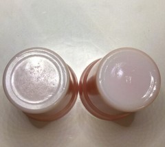 Hazel Atlas Moderntone Platonite Flat Tumblers Pastel Pink 9 Oz Vtg Set Of 2