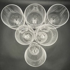 Mikasa Moonlight Frost 6 Piece Crystal Goblets/Glasses 2000-02 Austria 10″t 12oz