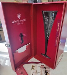 WATERFORD Crystal Champagne 12 Days of Christmas Flute Partridge Pear Tree