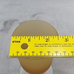 Set of 2 MCM Frosted Amber Gradient Colored Footed 5 3/8″ Tall Glasses