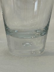 Set (8) Clear Crystal Floating Bubble Cocktail Drinking Tumbler Glasses