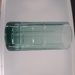 Anchor Hocking Emerald Green Manchester Tartan 16oz Tumbler Vintage Iced Tea Gla
