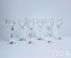 Set 6 Bohemian Handmade Crystal Czech Republic 2.4 Fl Oz (10.2)
