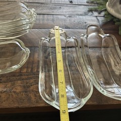 Vintage Indiana Glass BANANA SPLIT Clear Dishes SOLD IN A SET OF SIX