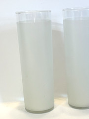 Vintage Libbey Tom Collins Glasses Frosted Barware Glasses Set of 2, 7 inches.