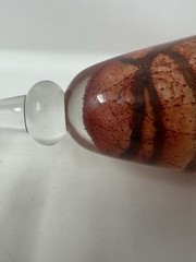 Hand Blown Goblets Stemware Stone Look Vintage Rare Earthtones Rustic Elegance