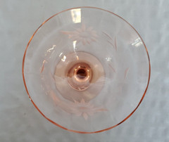 Antique Pink Glassware – Parfait or Champagne – Starflower, Your Choice