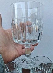 Set of 4 Libbey Glass Stemware DuraTuff Winchester Water Goblets 6″ USA