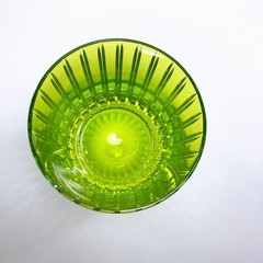 Baccarat Harmonie Harmony Moss Green Tumbler Glass H10.5cm #1