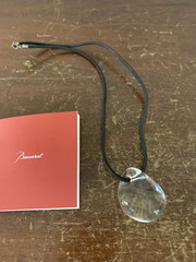 Necklace clear crystal pebble from Baccarat model2