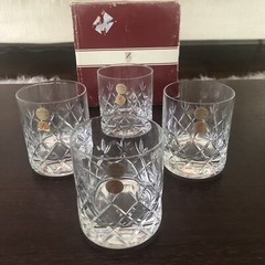 4 SCHOTT ZWIESEL Cristallerie Lead Crystal Brighton Old Fashioned Glasses NOB