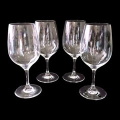 4 Villeroy Boch Crystal Red Wine Glasses ENTREE NEW Clear Boxed Bordeaux Boxed