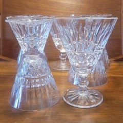 Single Waterford Crystal Tramore 5 5/8″ Water Wine Glass Goblet Gothic Mark