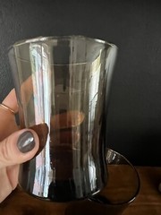 Set of 2 Vintage Tawny Mocha Brown 12 oz Flat Tumblers Anchor Hocking LINDEN